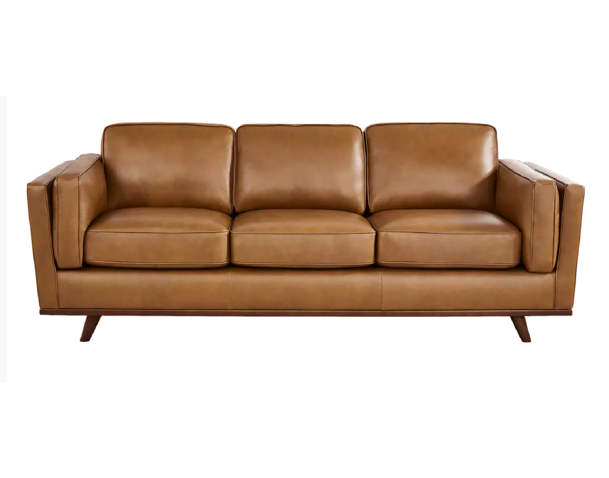 THREE PERSON SOFA — Many colors, leathers and fabrics to choose from. Comfortably rest and reset. Ask about options. 