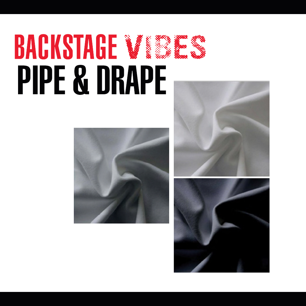 PIPE AND DRAPE, CLOTH, PLANTS