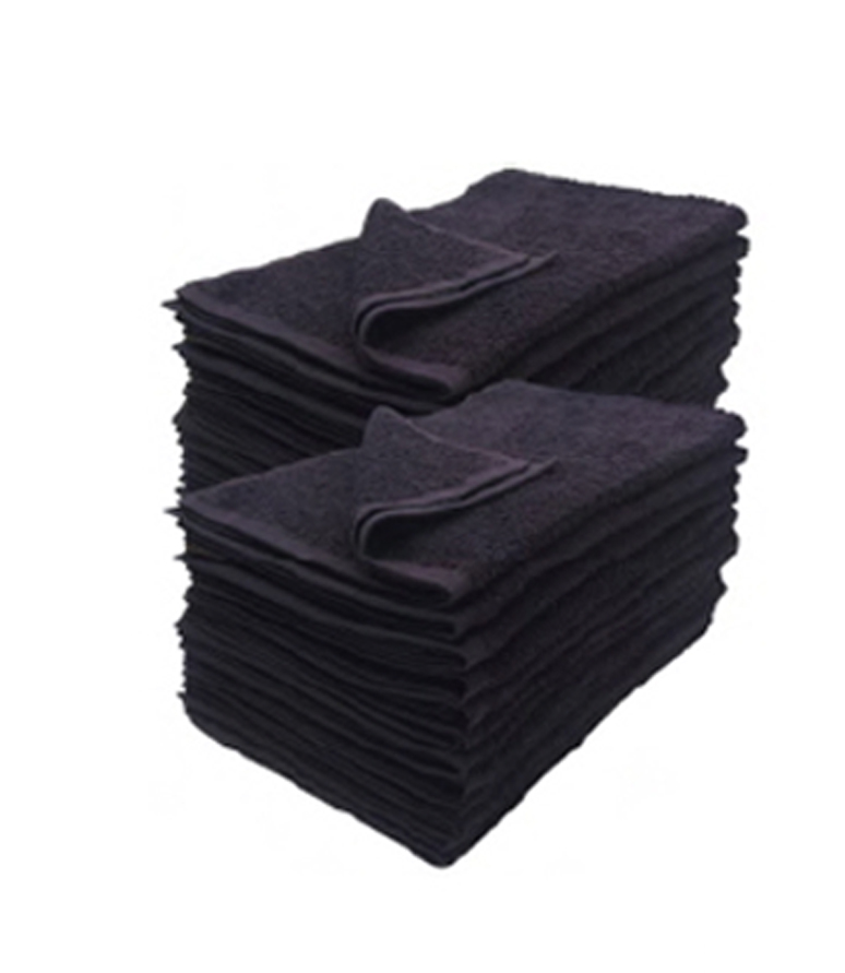 Compact wash towels intended for personal care and cleanup. Lightweight cotton construction allows easy rotation and efficient laundering.